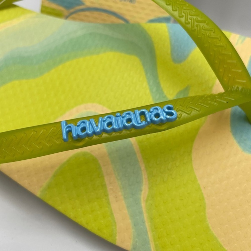 SQPR0009 W's 9/10 Havaianas Square Aqua Marble (jelly straps) flip flops sandal
